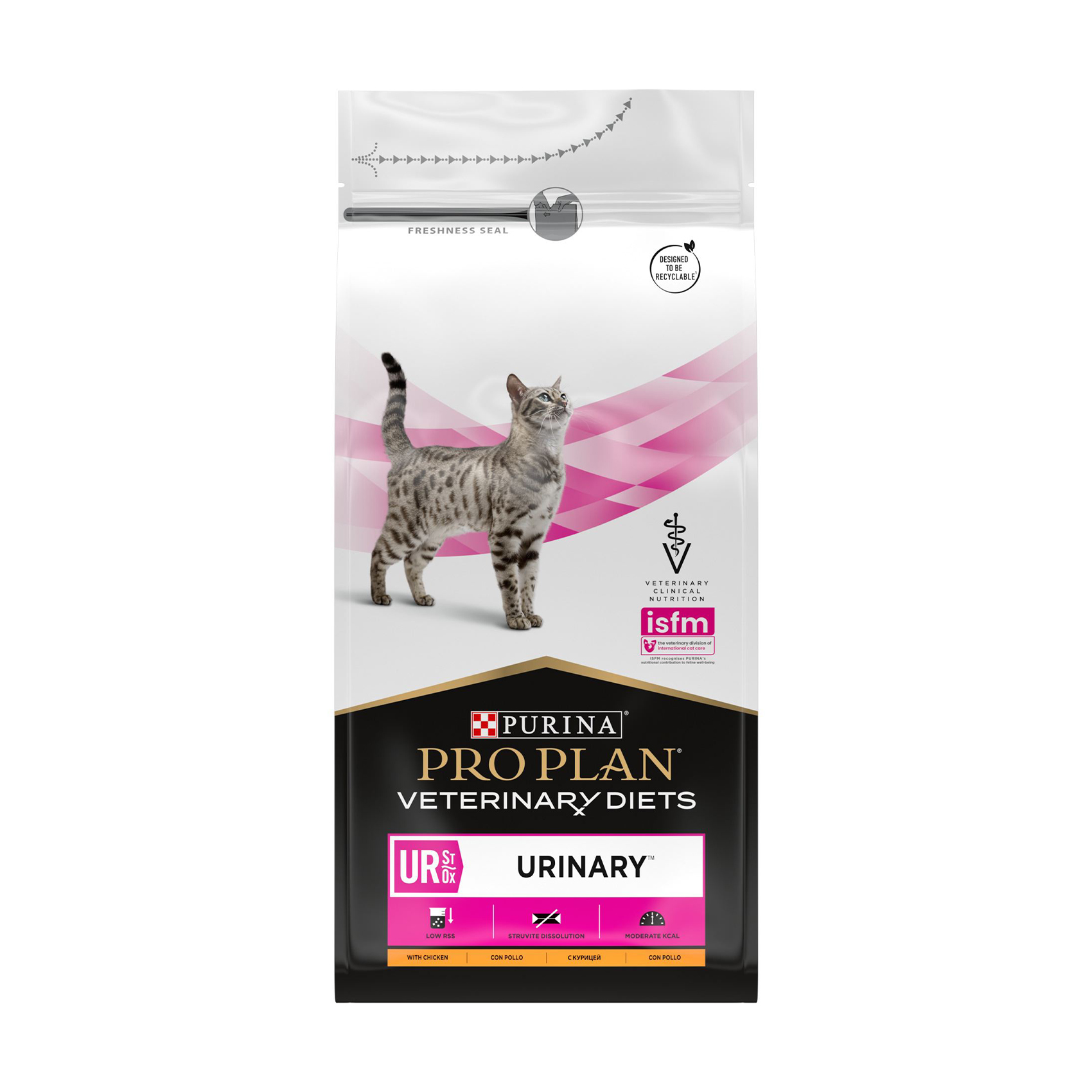 Сухий корм для дорослих котів Pro Plan Veterinary Diets UR ST/OX Urinary для розчинення та зниження утворення струвітних каменів, з куркою, 1.5 кг